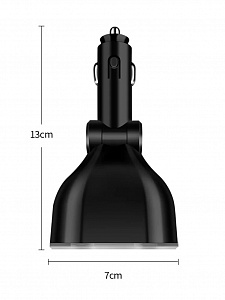 TDS TS-CAU67 Разветвитель авто (2 гнезда + 2*USB)